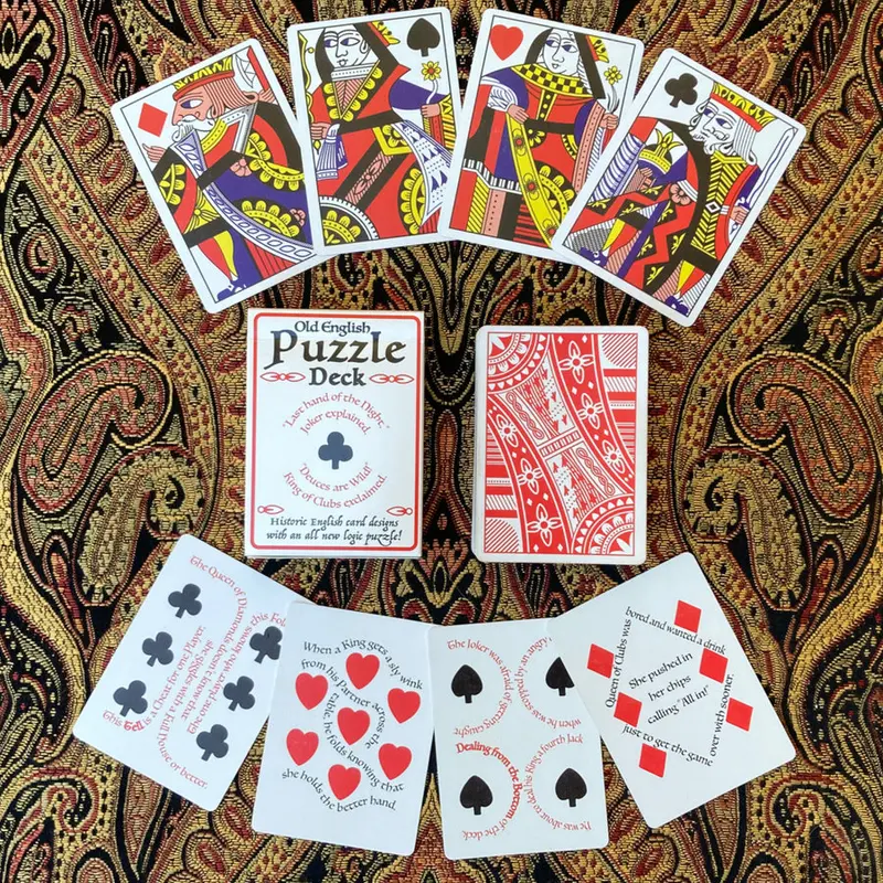 The Old English Puzzle Deck, art inspired by 1750s London cards